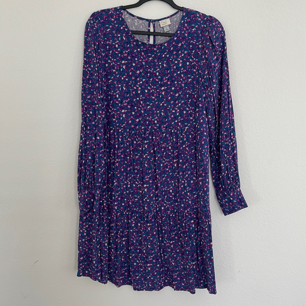 Cute midi dress with pockets size S loose fit